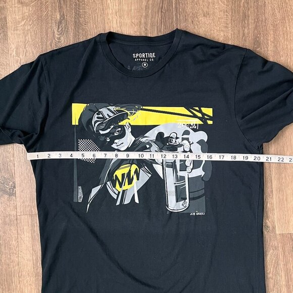 Joe Iurato WW KID Wynwood Walls Black Spray paint Tee Sz M - Picture 6 of 8